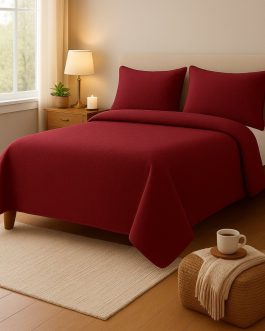 Cubrecama Quilt Burdeo –  AnnGebut