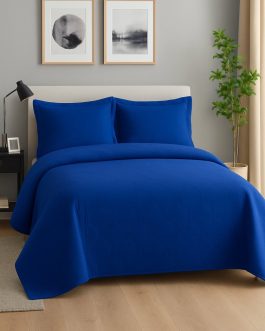 Cubrecama Quilt Color Azul