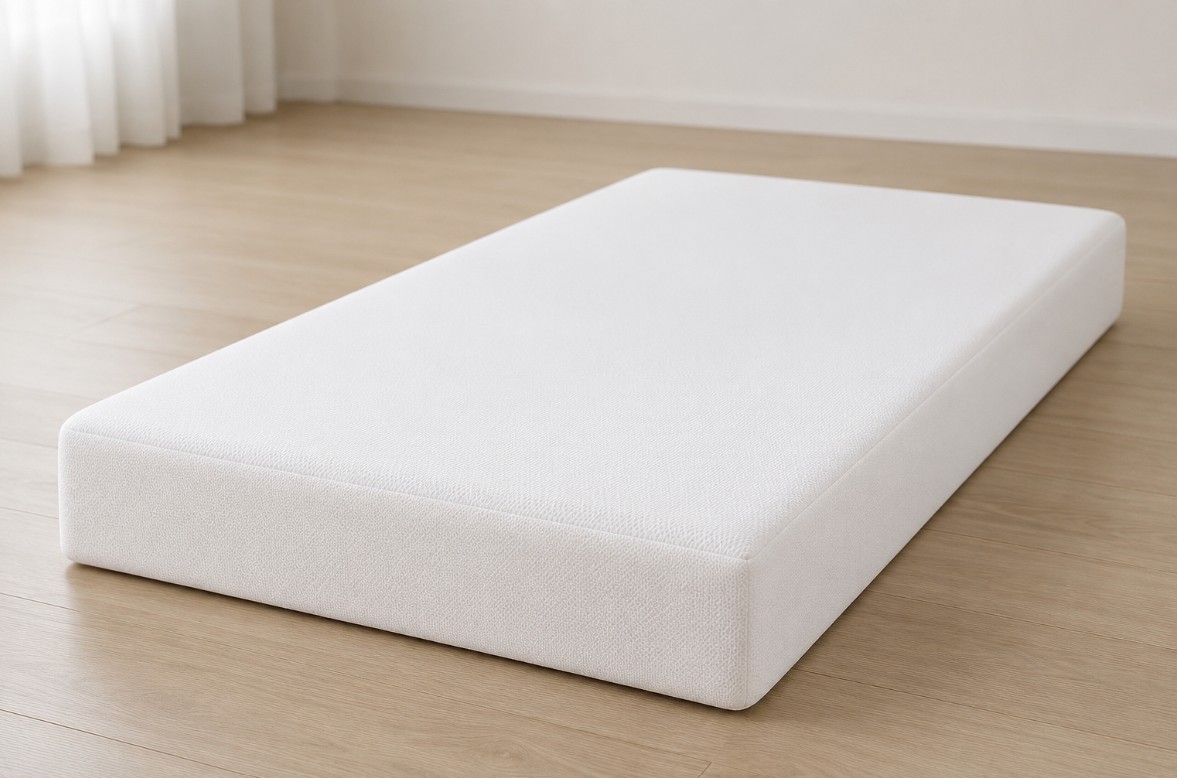 Colchón Cuna Impermeable 10 cm en Medidas Especiales Color Blanco